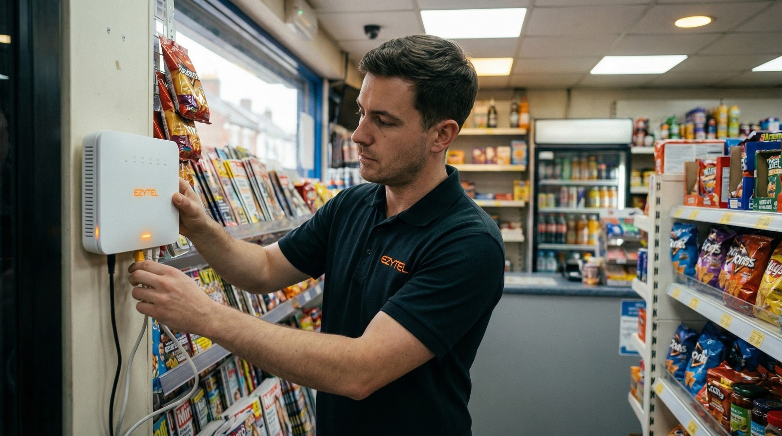 Broadband install at store